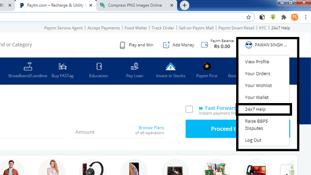 how to delete paytm account permanently in PC