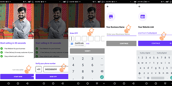 How to Create Popshop App Account in Hindi