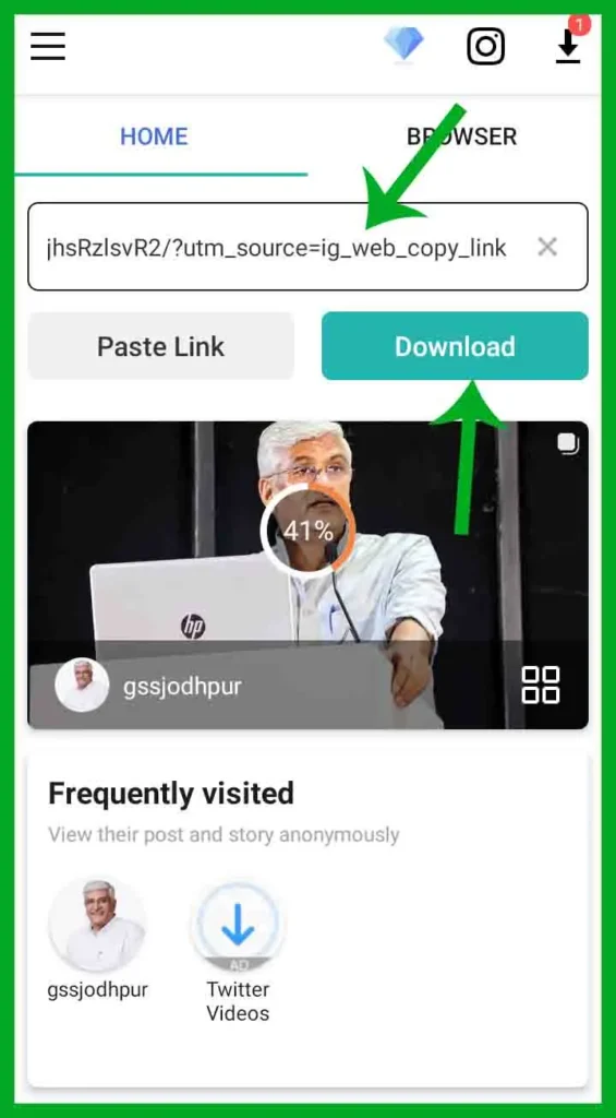 Pest Link in app download insta photo video
