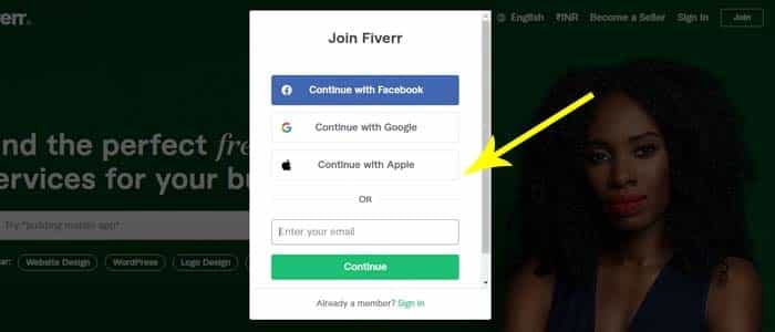Join Fiverr Sign UP