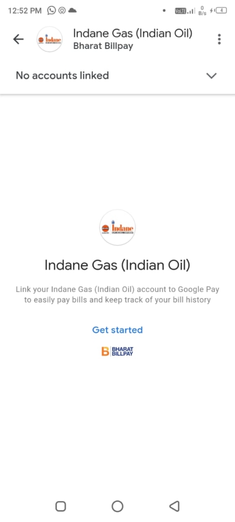 Link Gas Connection with google pay