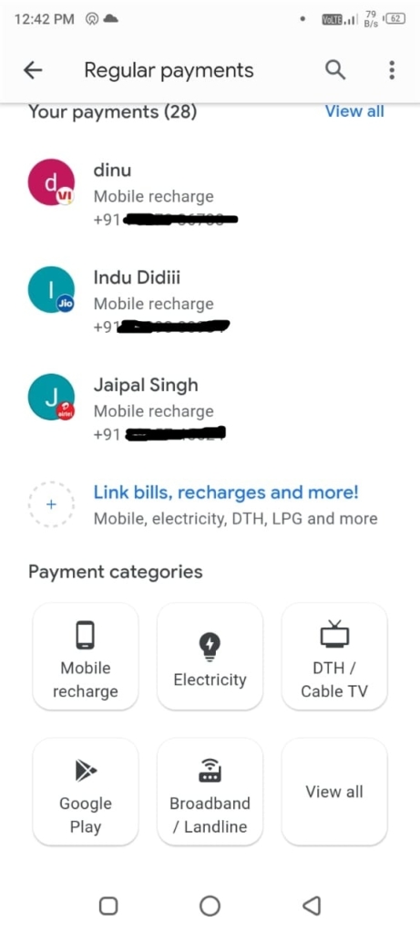 google pay per recharge kaise kare