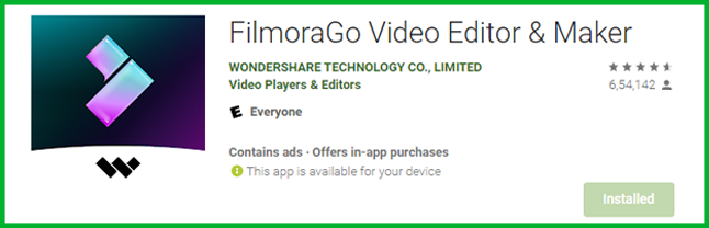 FilMoraGo Video Editing App