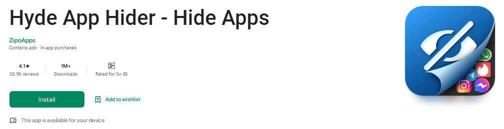 Hyde App Hider App